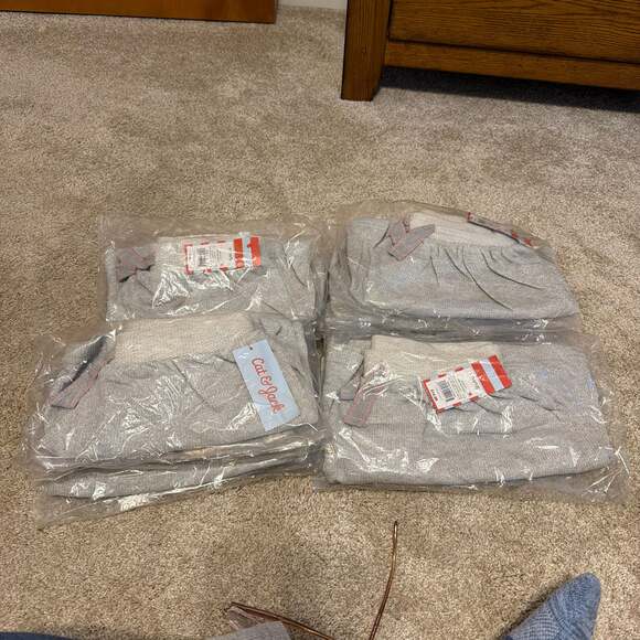 Cat & Jack Other - Cat & Jack Girls Metallic Silver Sweater Knit Skirt with Bow Detail NWT lot